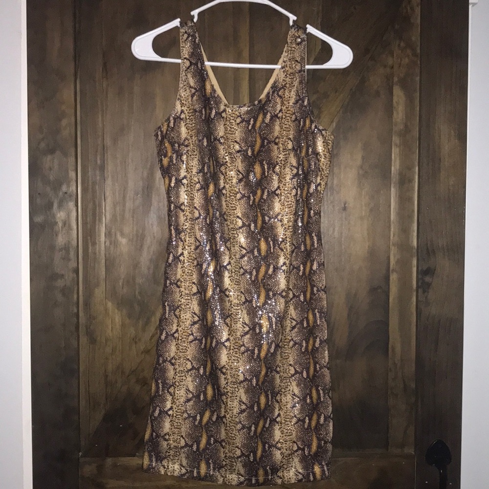 Sequin Snake Skin Dress
